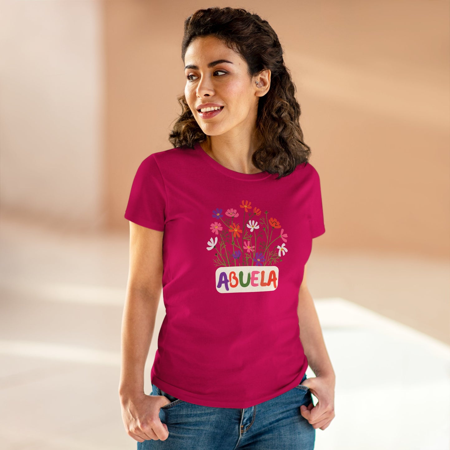 Abuela con Flores Shirt, Gift for Grandma, Gift for Abuela, Mothers Day Gift, Dia de las madres regalo, Abuela Gifts, Gift for Mom