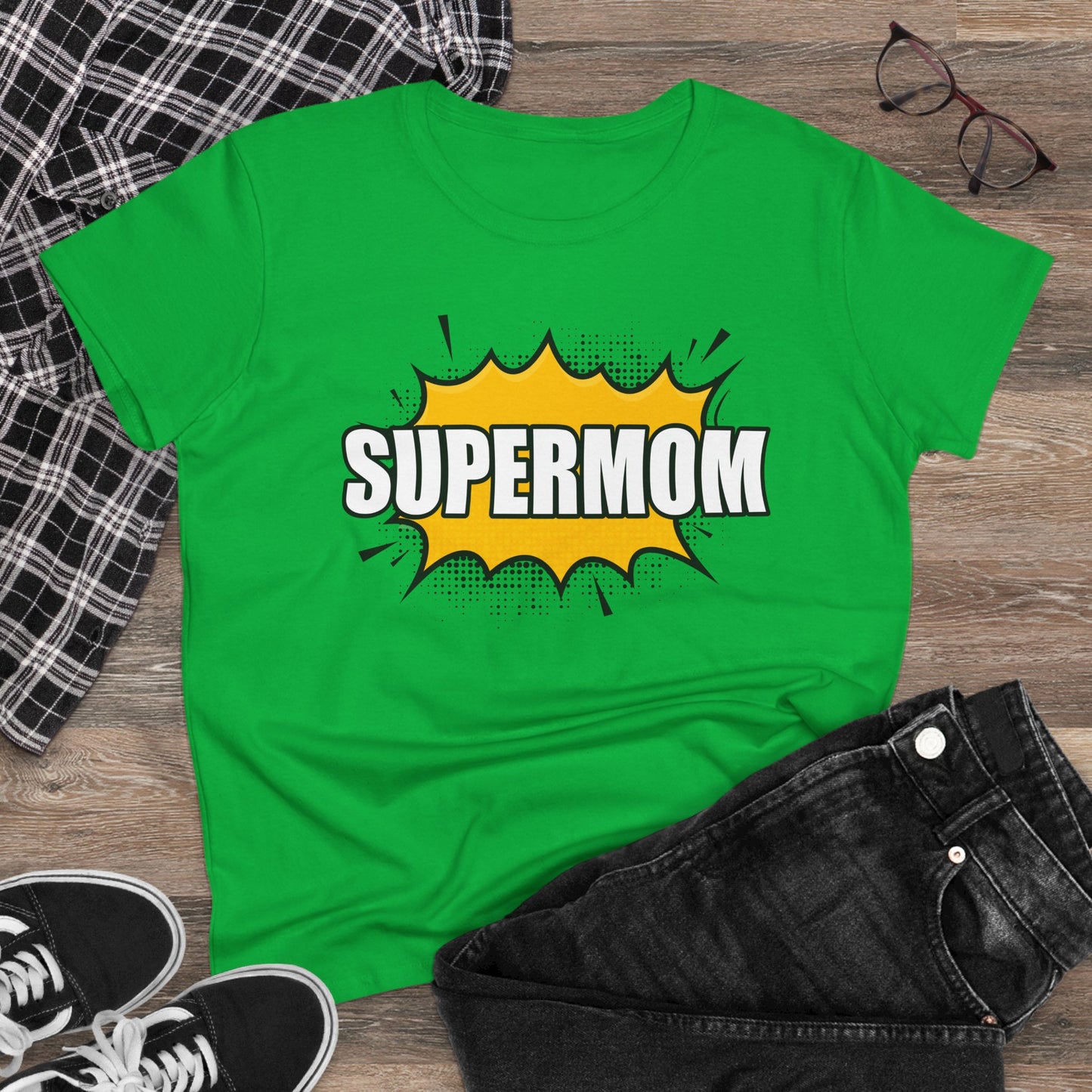 Supermom T-Shirt, Gift for Mom, Cute Summer Top, Mother's Day Gift, Family Gatherings, Casual Wear, Mom's Birthday, Supermom