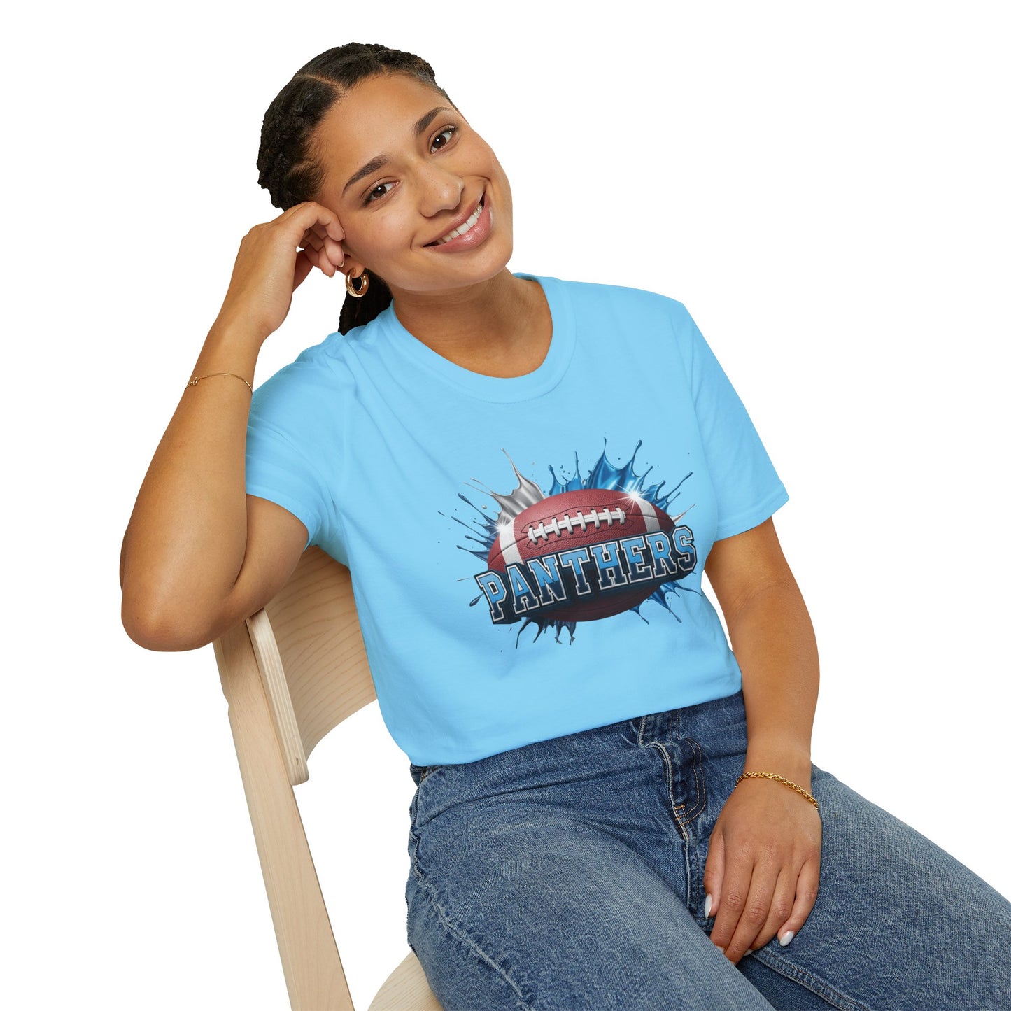 Carolina Football Unisex T-Shirt, Carolina Team Tee, Football Gift for Carolina Fans, Game Day Shirt, Sports Fan Football Apparel