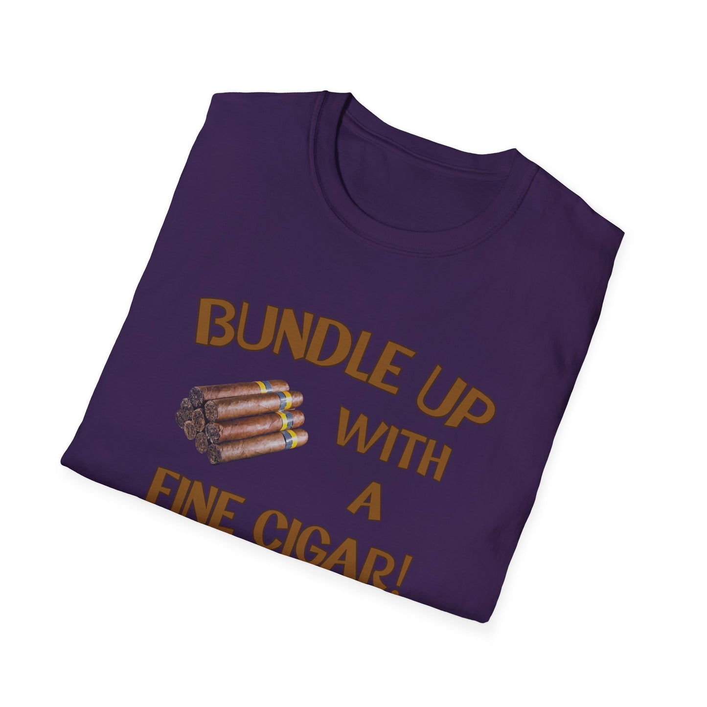 Bundle Up With A Fine Cigar Unisex T-Shirt, BBQ Pool Party Shirt, Relaxation Leisure, Cigar lover Gift, Cigar Aficionado, Dad Gift