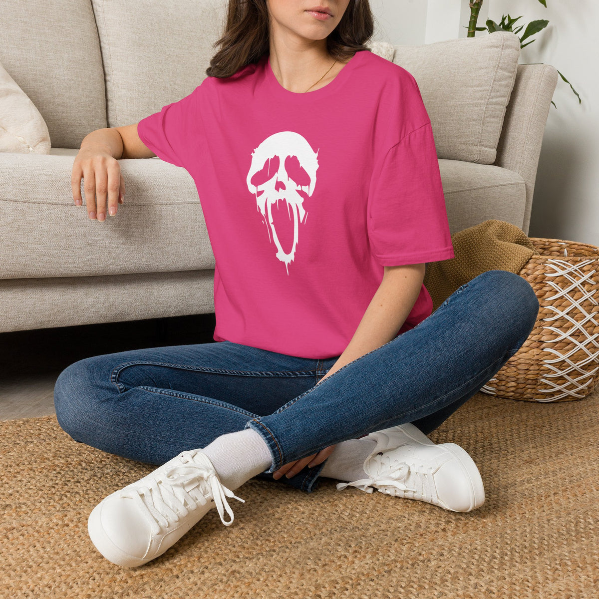 Scream Villain Ghost face Softstyle T-Shirt, Scream Scary Movie Tee, Halloween Shirt, Horror Movie Gift, Ghost Horror Gift