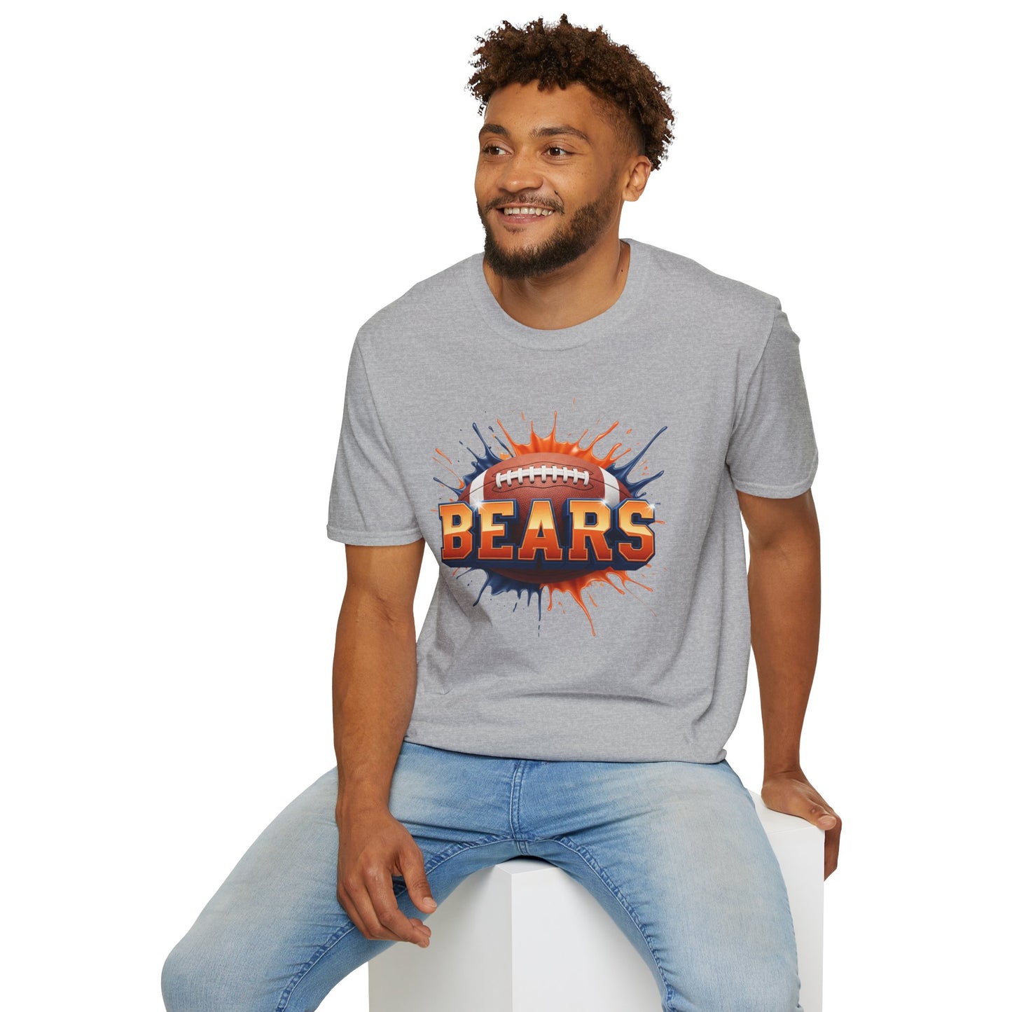 Chicago Football Unisex T-Shirt, Chicago Team Tee, Football Gift for Chicago Fans, Game Day Shirt, Sports Fan Apparel, Football Tee