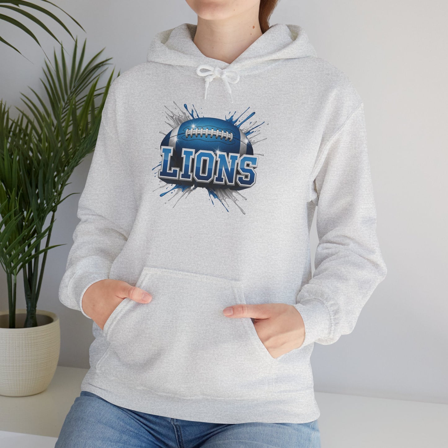 Detroit Football Hoodie, Detroit Team Hoodie, Football Gift for Detroit Fans, Game Day Sports Fan Apparel, Football Fan Gift