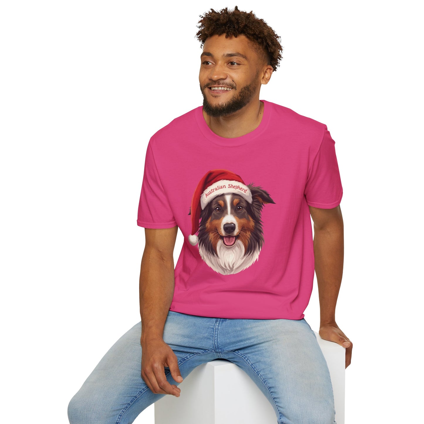 Australian Shepherd Dog Portrait Shirt – Aussie Dog Lover Gift, Cute Dog Mom Tee, Dog Dad Shirt, Pet Breed Apparel