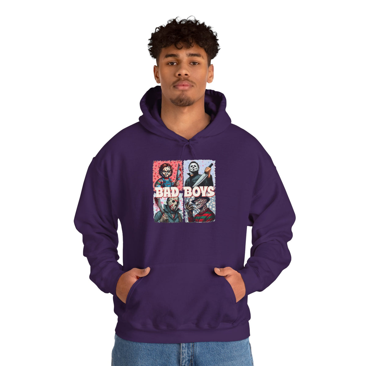 Horror Movie Villains Halloween Bad Boys Unisex Hoodie, Scary Movie Pullover, Horror Movie Sweatshirt, Halloween Costume Hoodie