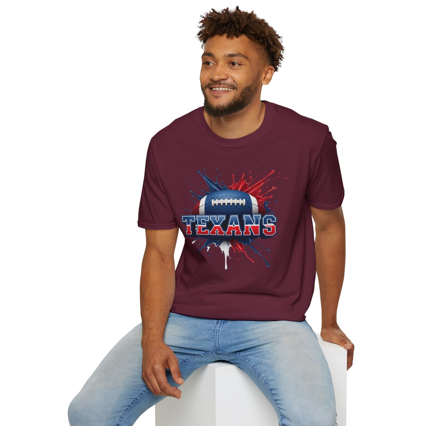 Houston Football Unisex T-Shirt, Houston Team Tee, Football Gift for Houston Fans, Game Day Shirt, Sports Fan Apparel, Football Tee