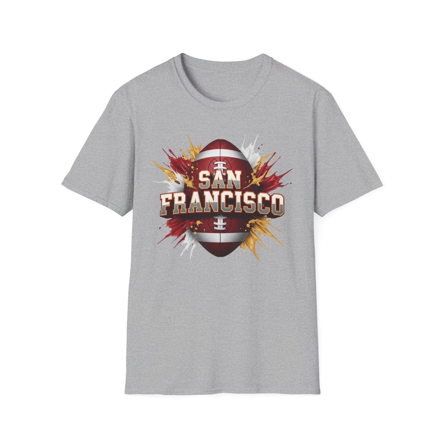 San Francisco Football Unisex T-Shirt, San Francisco Team Tee, Football Gift for San Francisco Fans, Game Day Shirt, Sports Fan Apparel