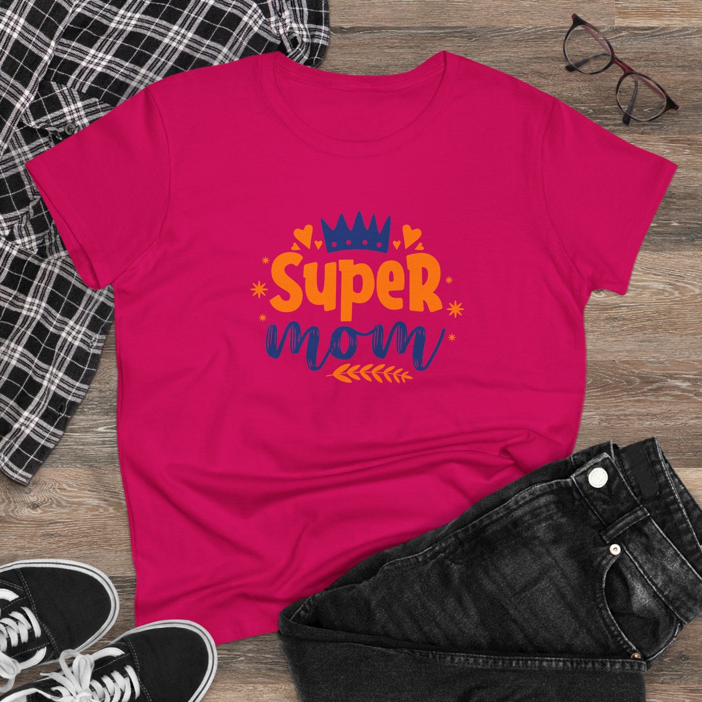 Supermom T-Shirt, Gift for Mom, Cute Summer Top, Mother's Day Gift, Family Gatherings, Casual Wear, Mom's Birthday, Supermom