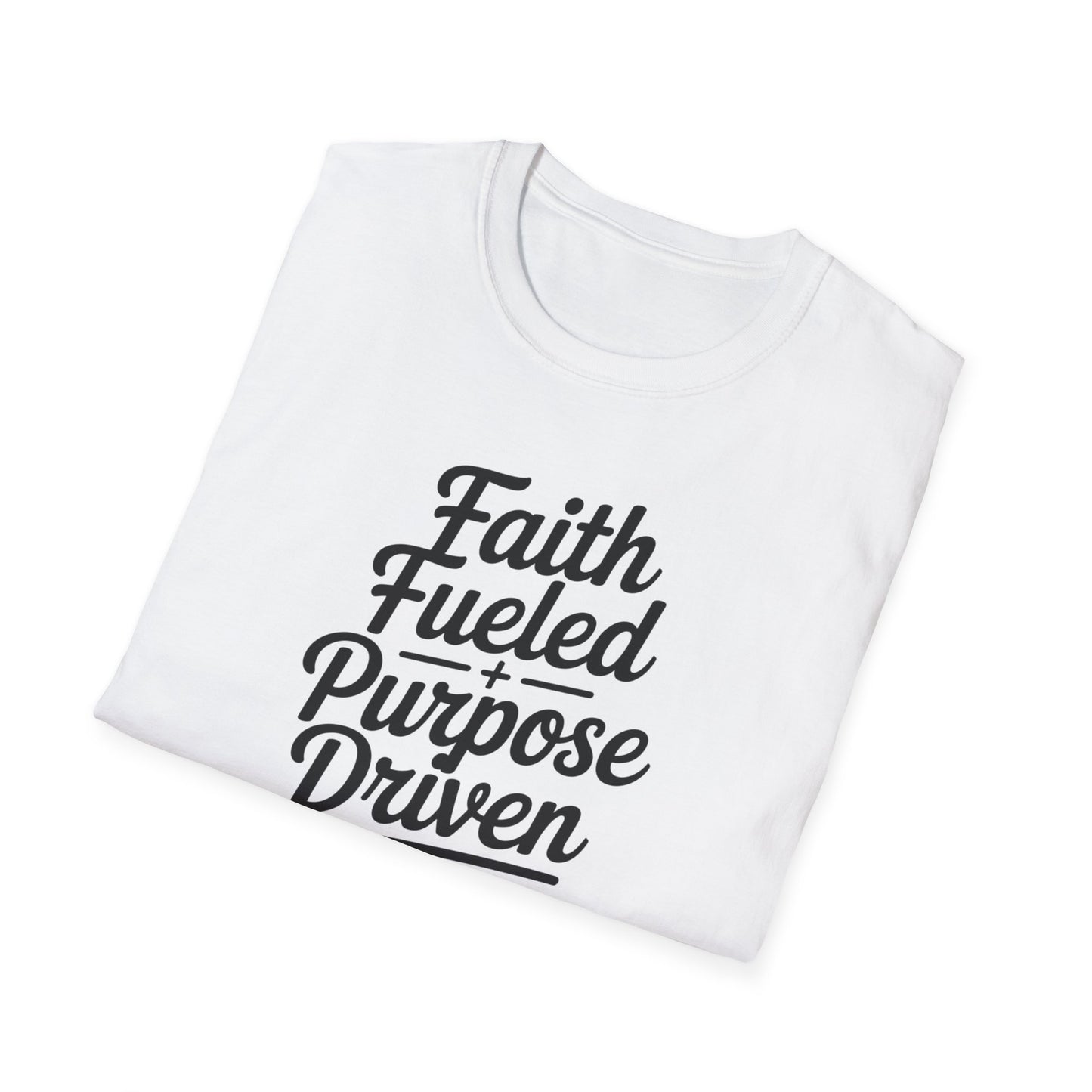 Faith Fueled Purpose Driven T-Shirt – Inspirational Christian Shirt, Motivational Faith Tee for Women & Men