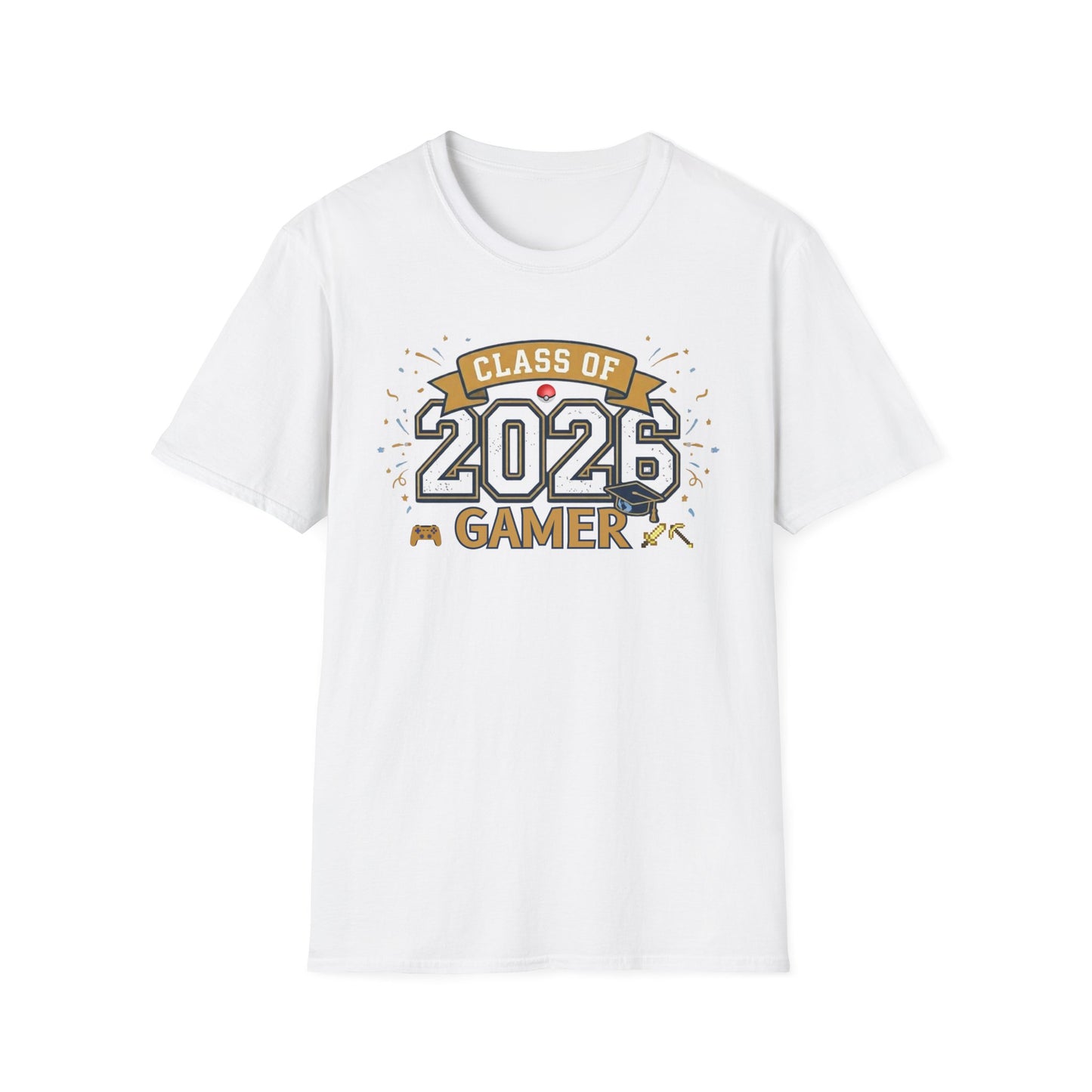 Class of 2026 Gamer T-Shirt – Graduation Gift for Gamers, Senior 2026 Shirt, Video Game Grad Tee, High School or College