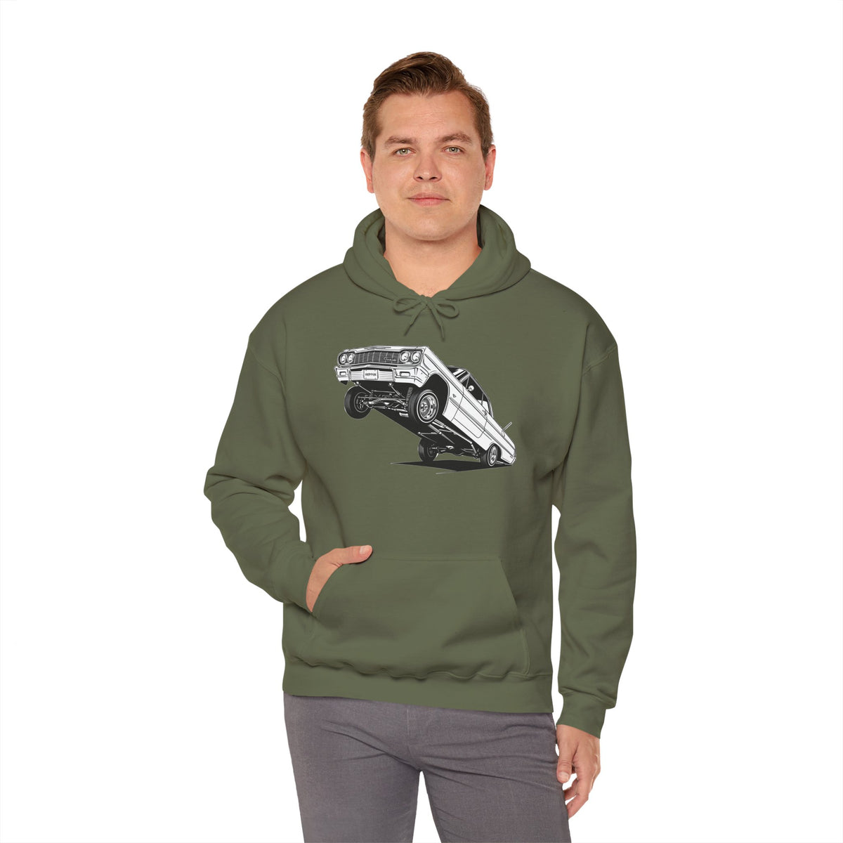 Classic Car Hoodie, Lowrider Car Hoodie, Vintage Auto Hoodie, Car Enthusiast Sweatshirt, Unisex Automotive Hoodie