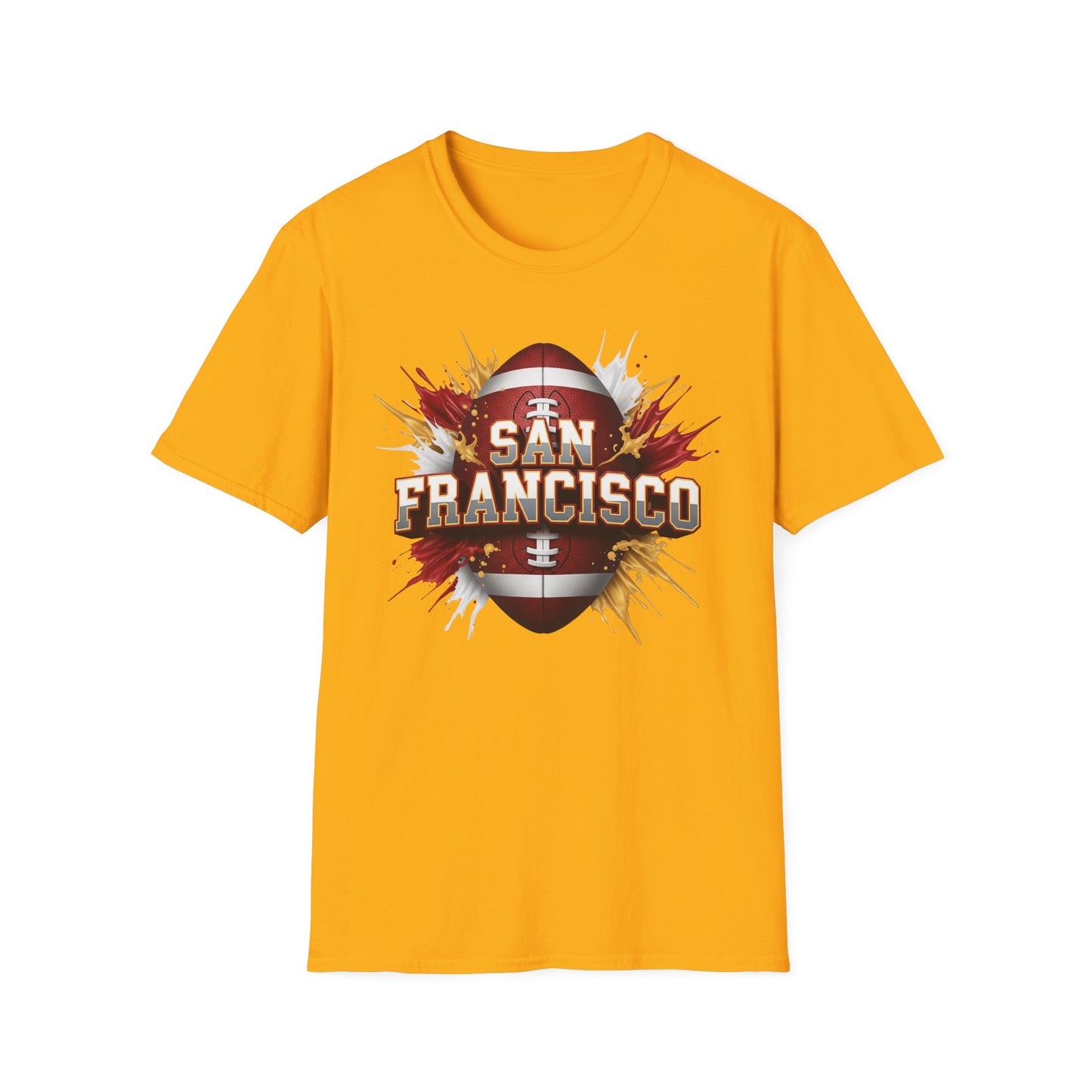 San Francisco Football Unisex T-Shirt, San Francisco Team Tee, Football Gift for San Francisco Fans, Game Day Shirt, Sports Fan Apparel
