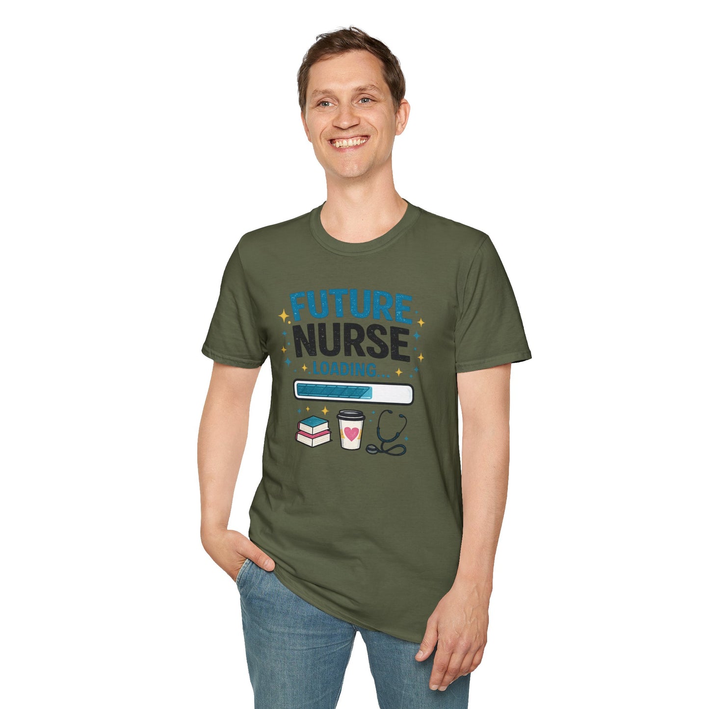 Future Nurse Loading Shirt – Funny Nursing Student T-Shirt, RN School Gift, Nursing School Graduation Tee, Nurse Student Gift Idea
