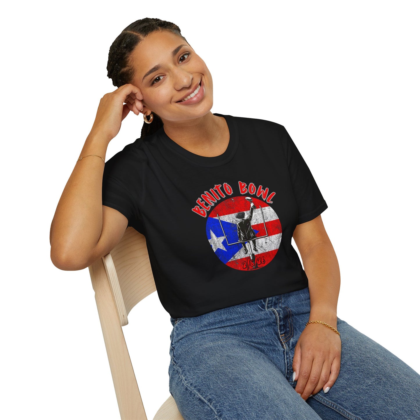 Benito Bowl 2/8/26 T-Shirt – Puerto Rico Heritage Tee, Boricua Pride Football Fan Shirt