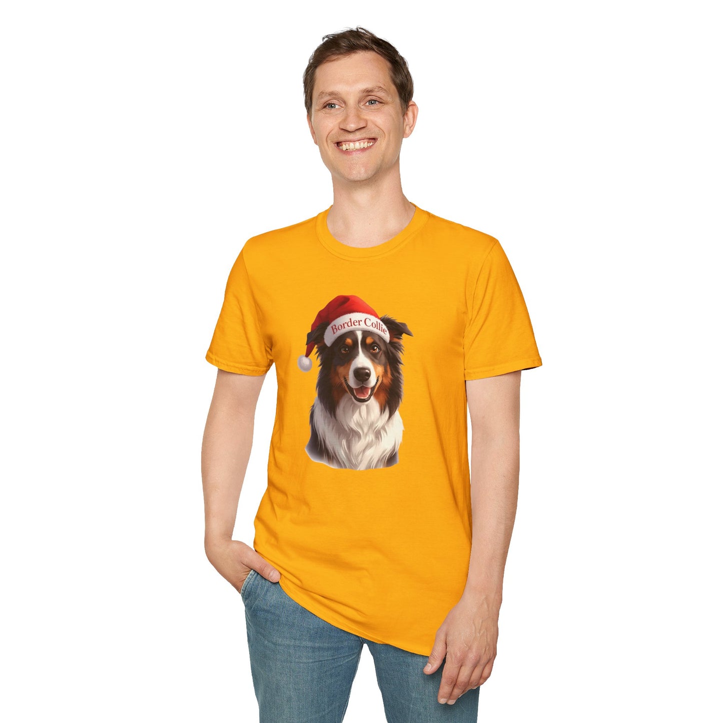 Border Collie Dog Portrait Shirt – Border Collie Dog Lover Gift, Cute Dog Mom Tee, Dog Dad Shirt, Pet Breed Apparel