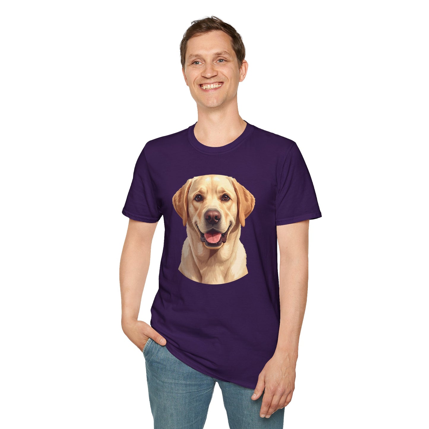 Labrador Retriever Dog Portrait Shirt – Lab Dog Lover Gift, Cute Dog Mom Tee, Dog Dad Shirt, Pet Breed Apparel
