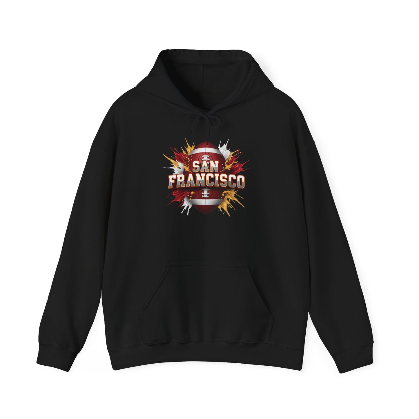 San Francisco Football Hoodie, San Francisco Team Hoodie, Football Gift for San Francisco Fans, Game Day Sports Fan Apparel, Football Fan