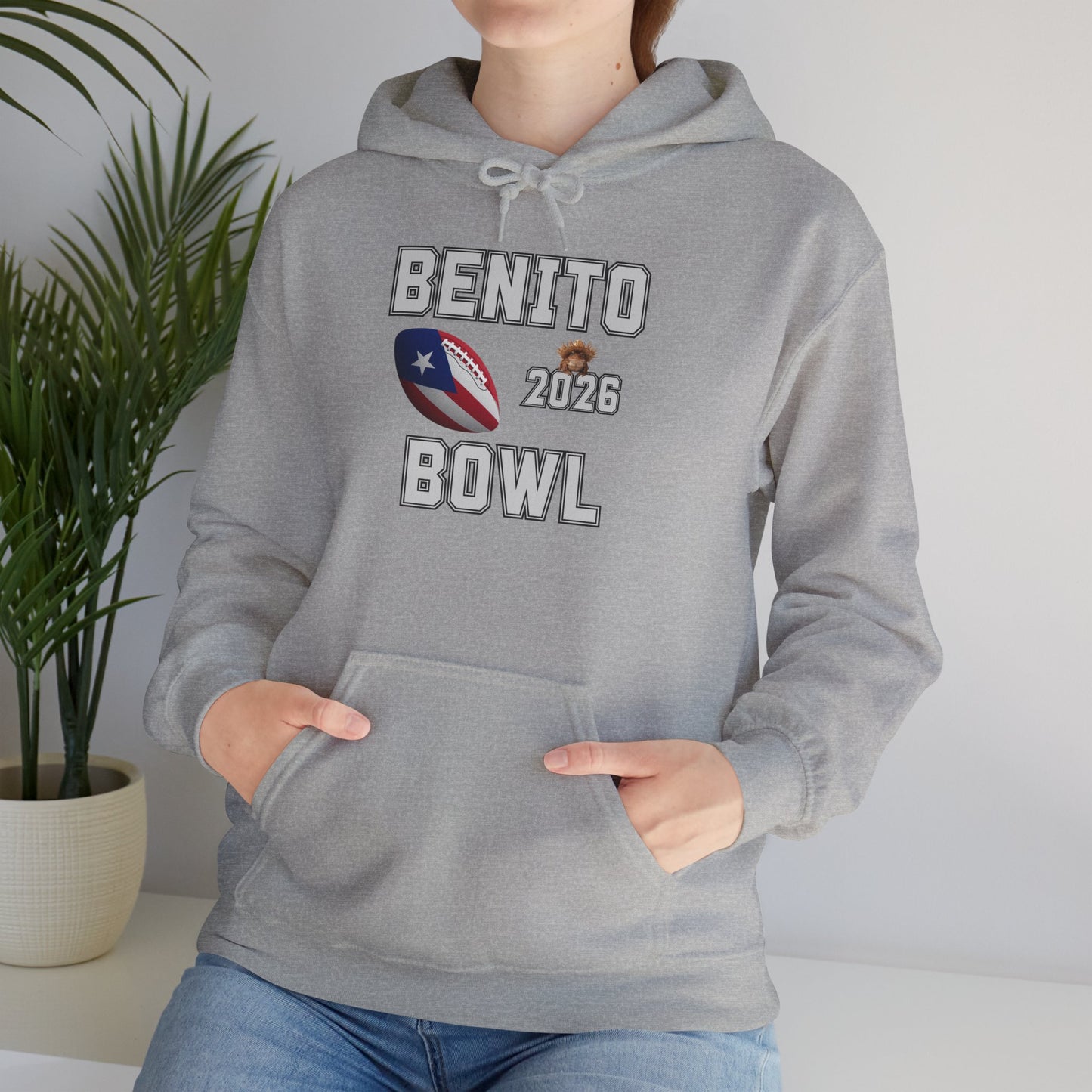 Benito Bowl Halftime Shirt 2026 Hoodie, Benito Bowl Hooded Sweatshirt, Football Fan Gift, Puerto Rico Heritage Hoodie, Boriqua Pride Gift