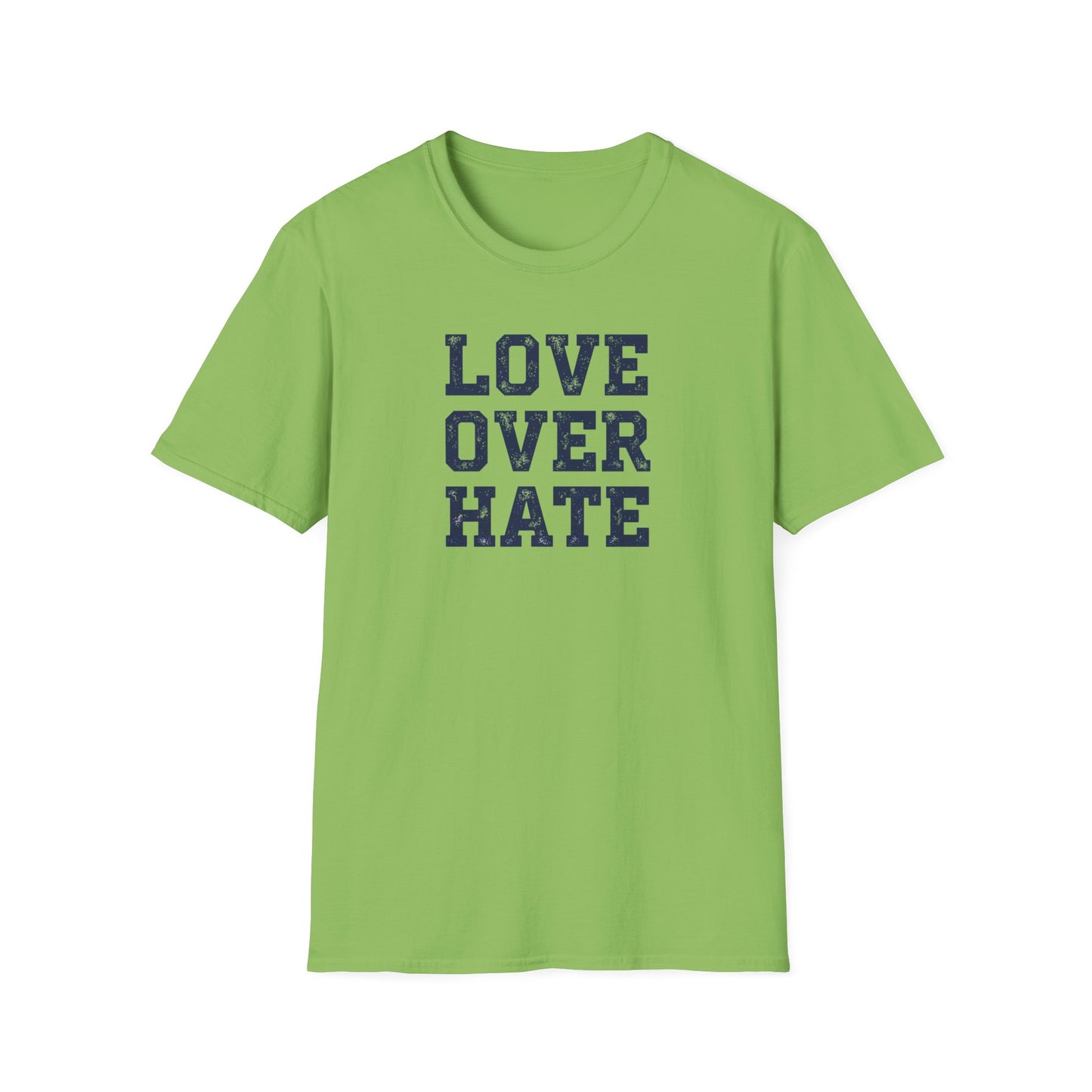 Love Over Hate T-Shirt – Inspirational Christian Shirt, Positive Message Tee, Motivational Faith Apparel