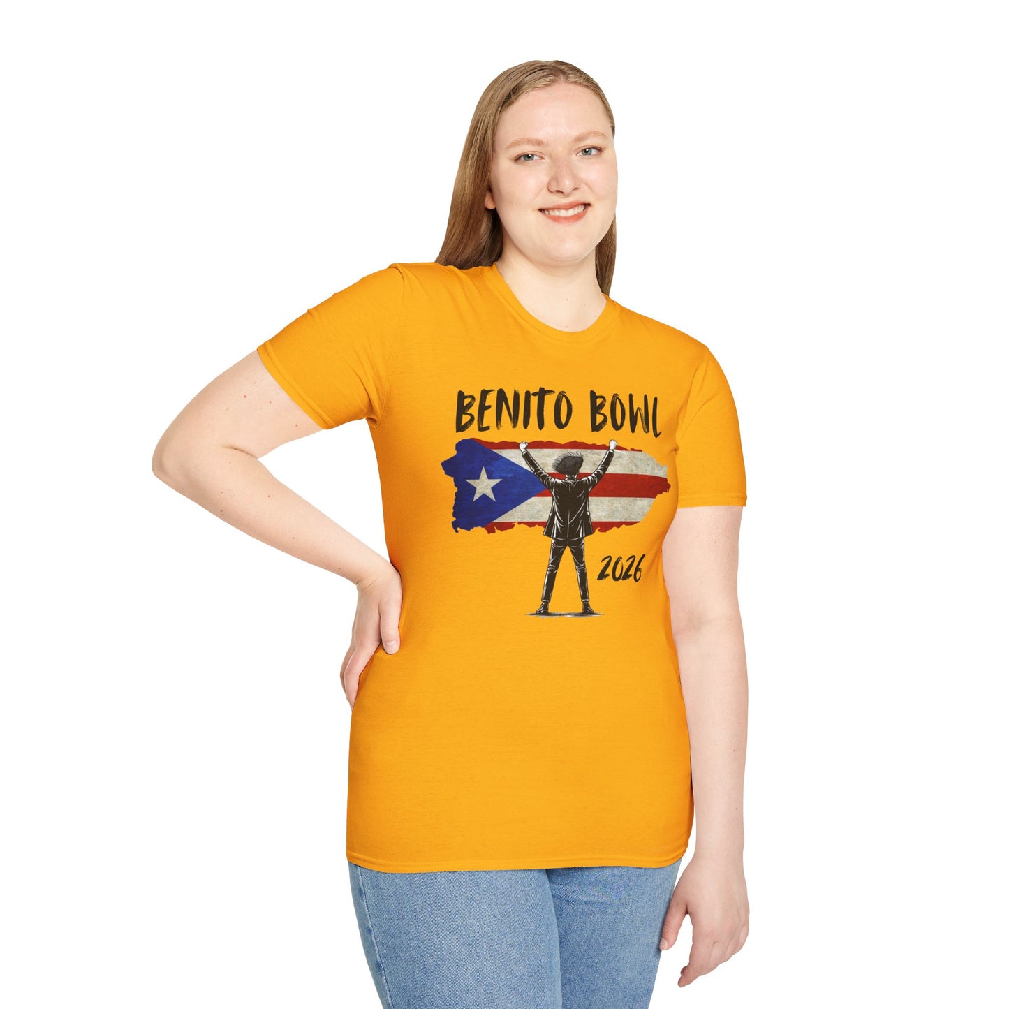 Benito Bowl 2026 PR Flag, Benito Bowl T-Shirt, Football Fan Gift, Puerto Rico Boricua Heritage Culture Pride Tee