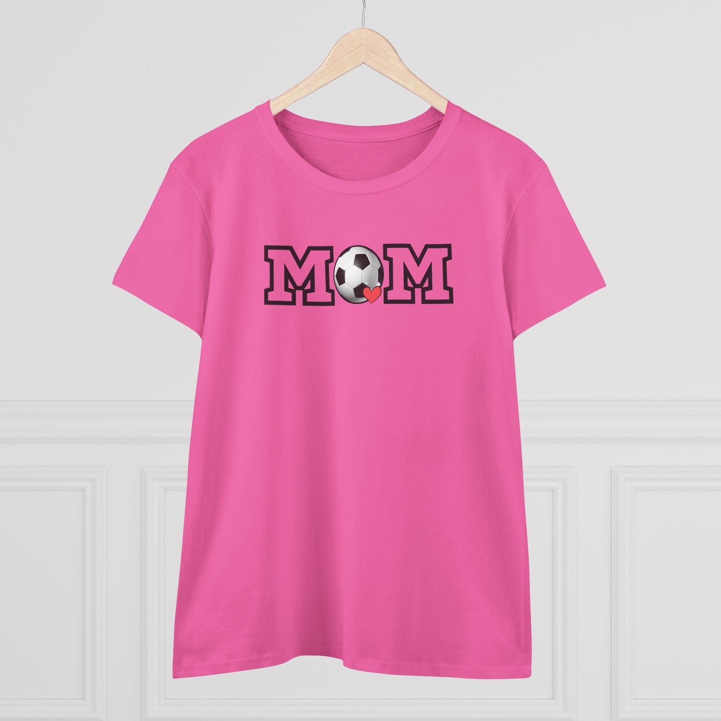Soccer Mom Shirt, Sports Mom Gift, Cotton T-Shirt, Soccer Fan Apparel, Mother's Day Tee, Mom loves Soccer, Sports Mom