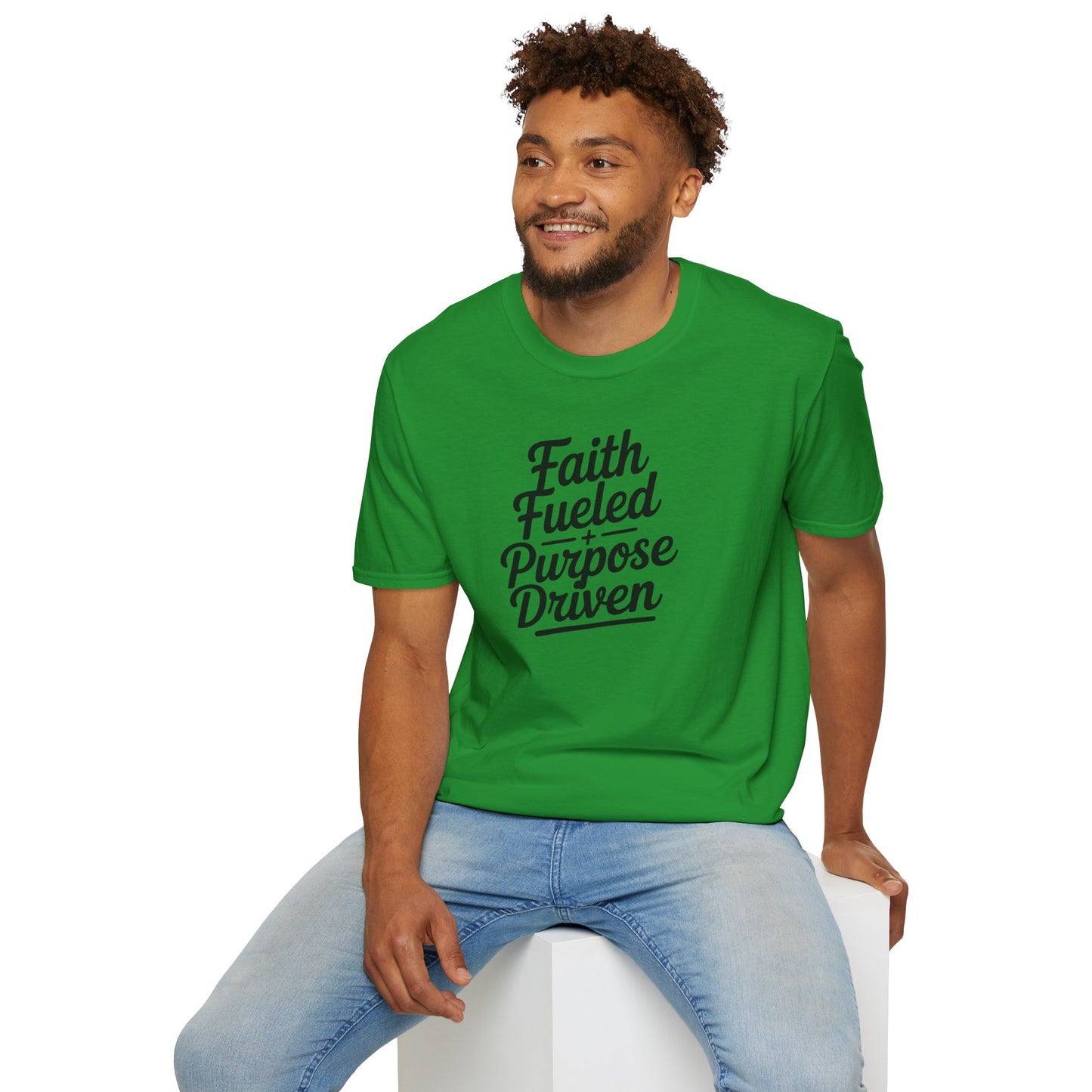 Faith Fueled Purpose Driven T-Shirt – Inspirational Christian Shirt, Motivational Faith Tee for Women & Men