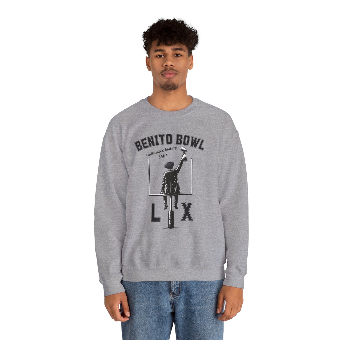 Benito Bowl LX Witnessed History Live Halftime Sweatshirt, Football Fan Gift, Benito Sweatshirt, Puerto Rico Boricua Heritage