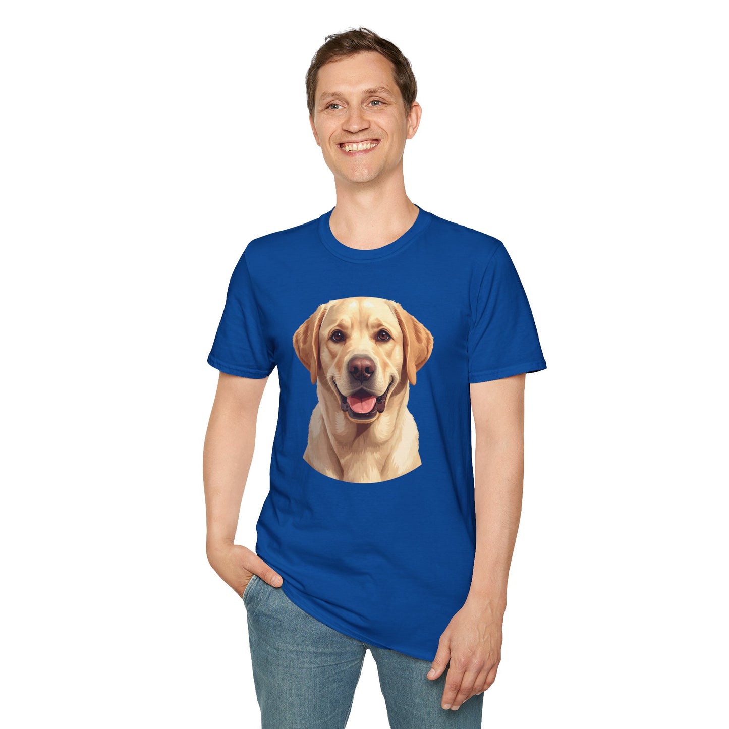 Labrador Retriever Dog Portrait Shirt – Lab Dog Lover Gift, Cute Dog Mom Tee, Dog Dad Shirt, Pet Breed Apparel