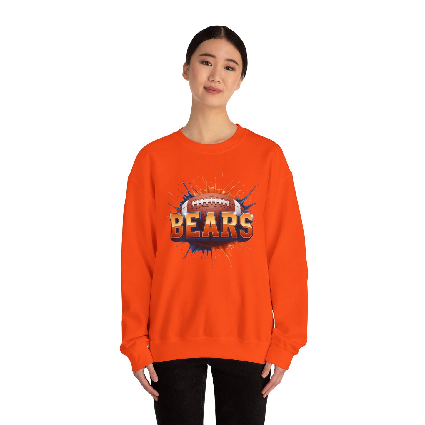 Chicago Football Sweatshirt, Chicago Team Sweatshirt, Football Gift for Chicago Fans, Game Day Sports Fan Football Apparel