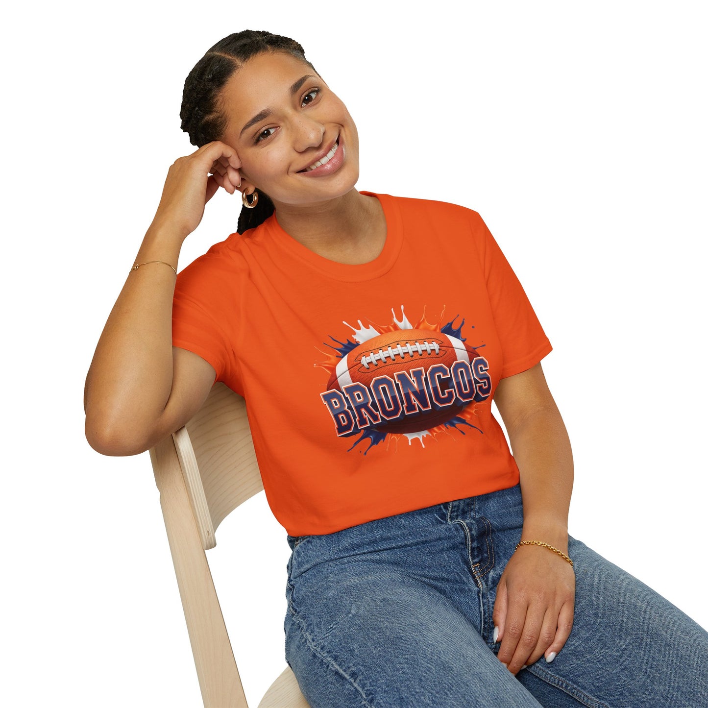 Denver Football Unisex T-Shirt, Denver Team Tee, Football Gift for Denver Fans, Game Day Shirt, Sports Fan Apparel, Football Tee