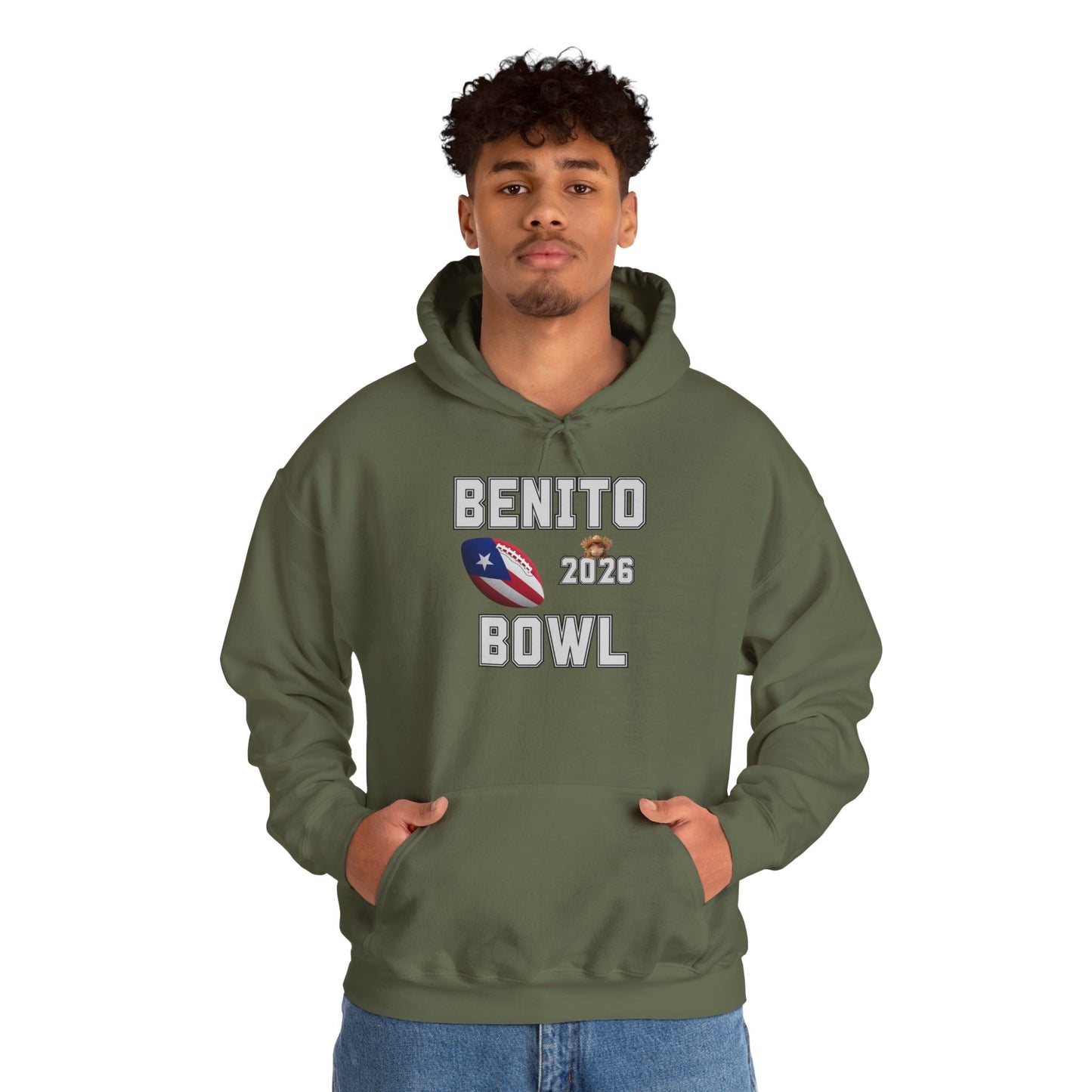 Benito Bowl Halftime Shirt 2026 Hoodie, Benito Bowl Hooded Sweatshirt, Football Fan Gift, Puerto Rico Heritage Hoodie, Boriqua Pride Gift