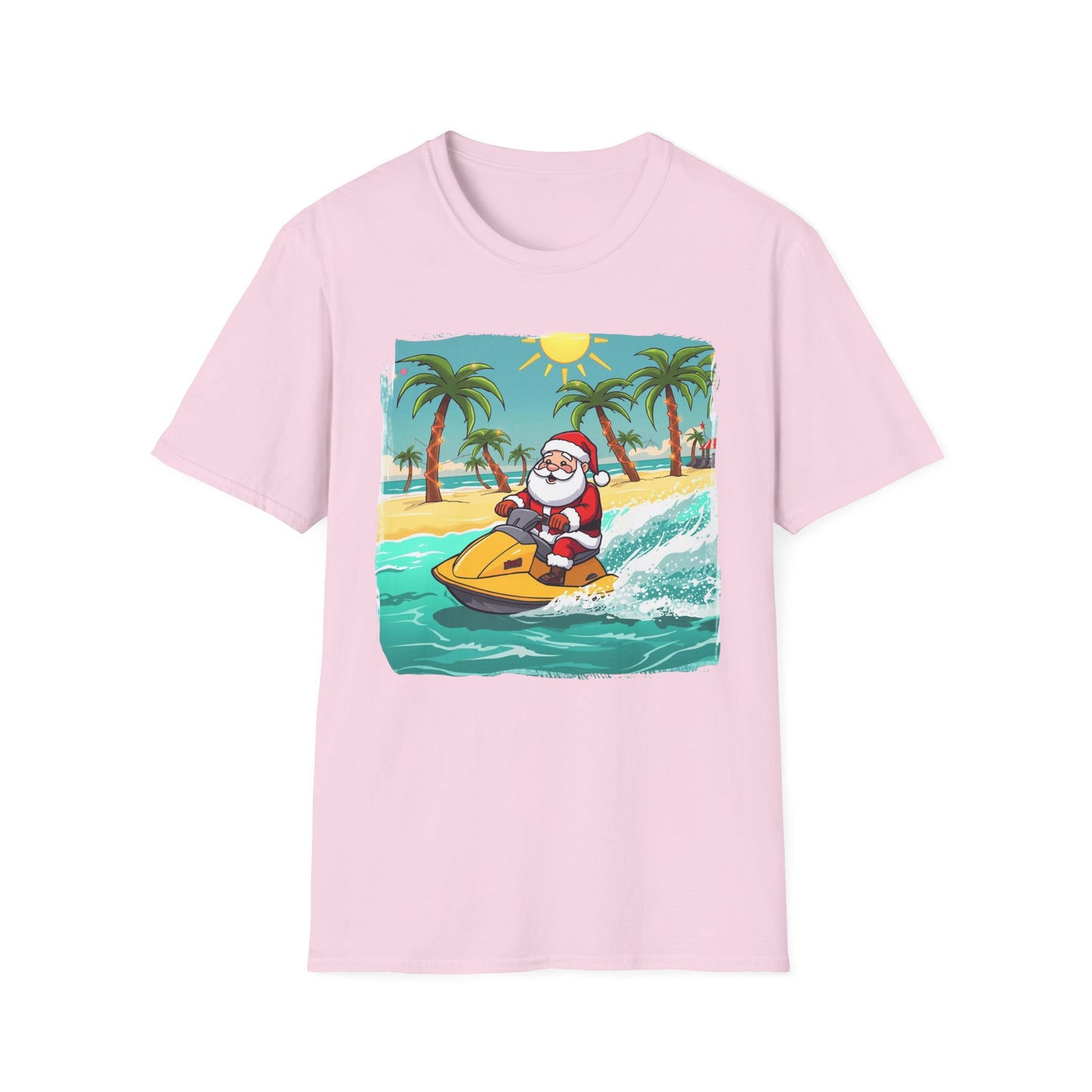 Tropical Santa on a Wave runner Shirt, Family Christmas Shirts, Christmas T Shirt, Holiday Shirt, Cute Xmas Shirt for the family, Holiday Gift