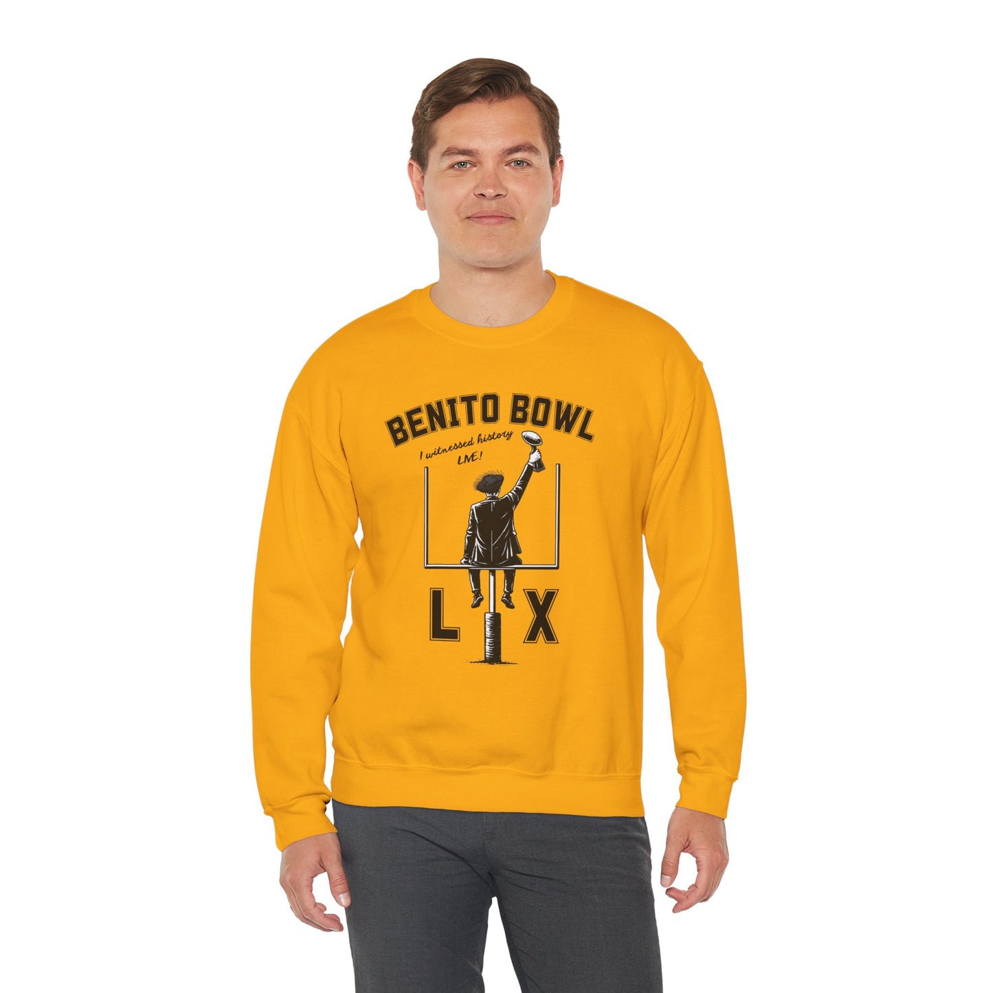 Benito Bowl LX Witnessed History Live Halftime Sweatshirt, Football Fan Gift, Benito Sweatshirt, Puerto Rico Boricua Heritage