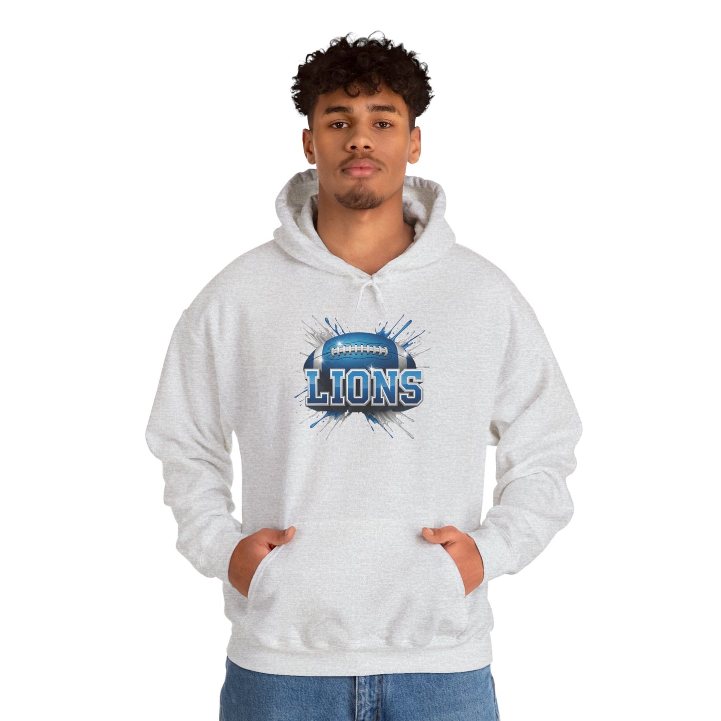 Detroit Football Hoodie, Detroit Team Hoodie, Football Gift for Detroit Fans, Game Day Sports Fan Apparel, Football Fan Gift