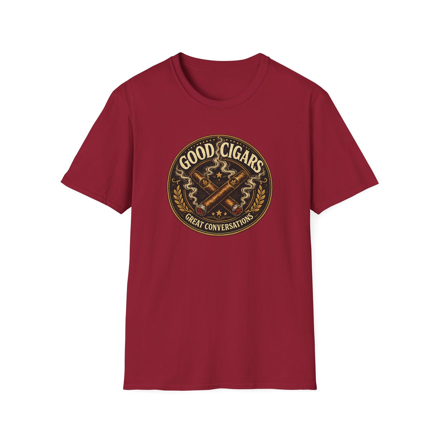 Good Cigars Great Conversations T-Shirt – Cigar Aficionado Graphic Tee