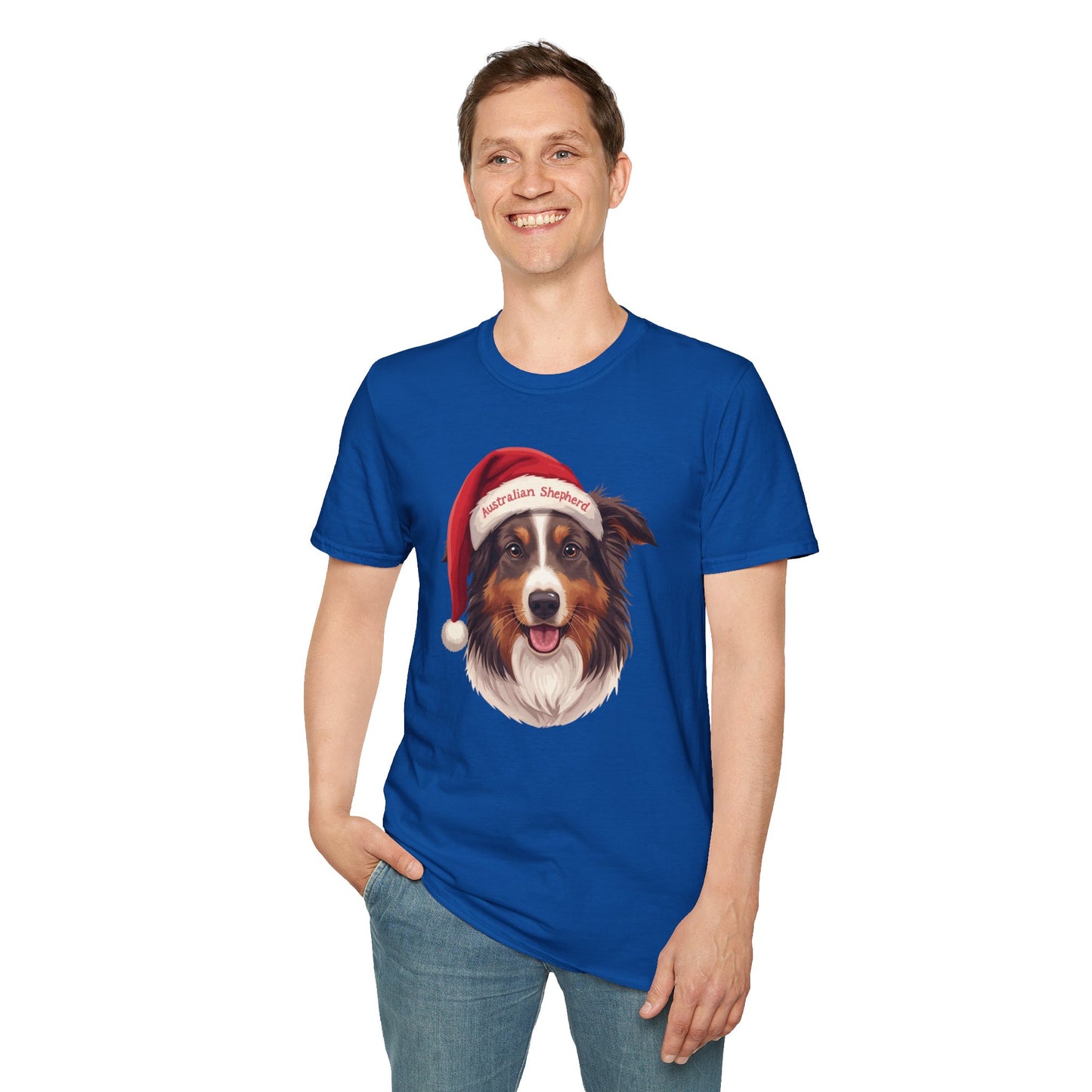 Australian Shepherd Dog Portrait Shirt – Aussie Dog Lover Gift, Cute Dog Mom Tee, Dog Dad Shirt, Pet Breed Apparel