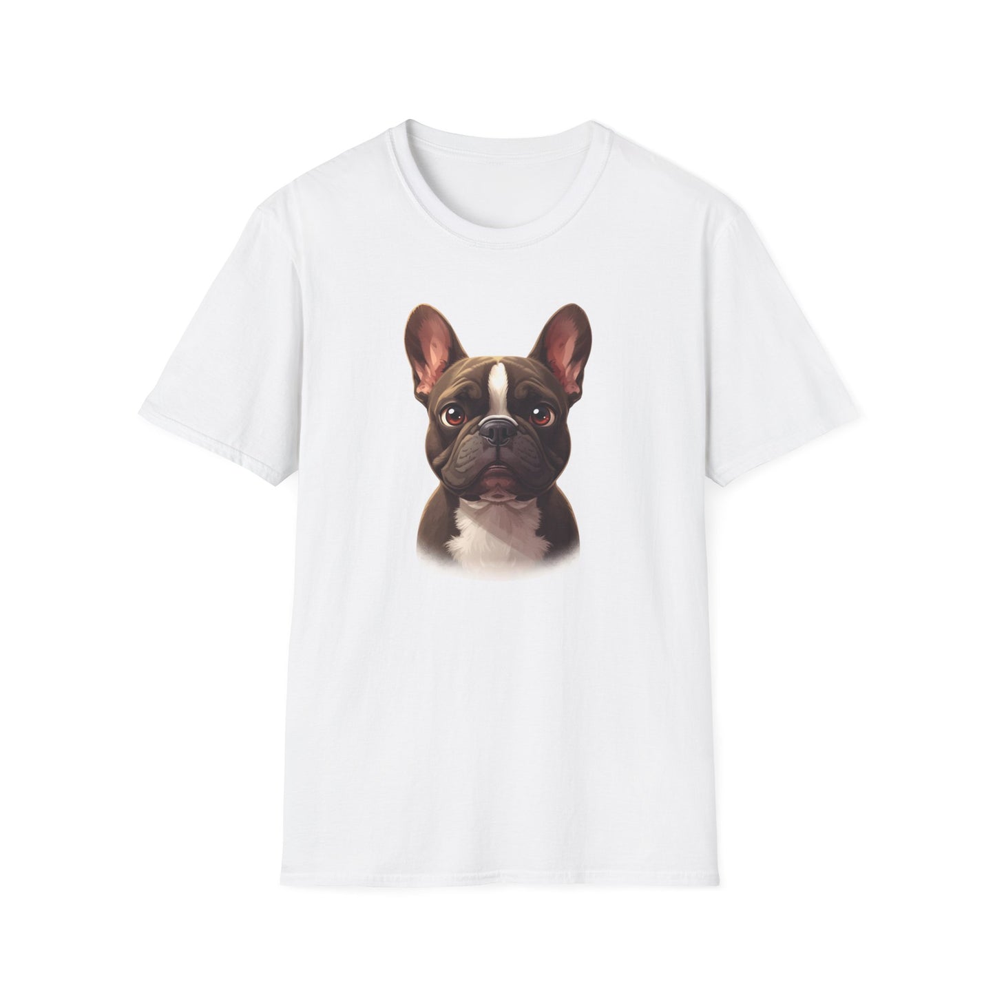 French Bulldog Dog Portrait Shirt – Frenchie Dog Lover Gift, Cute Dog Mom Tee, Dog Dad Shirt, Pet Breed Apparel