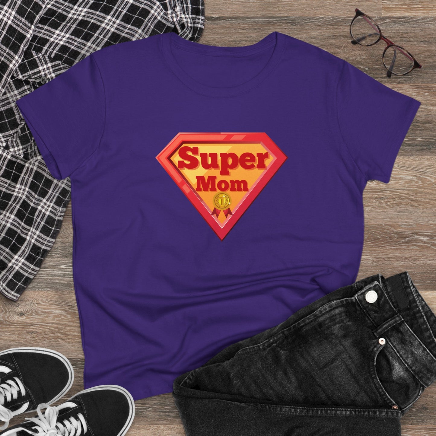 Supermom T-Shirt, Gift for Mom, Cute Summer Top, Mother's Day Gift, Family Gatherings, Casual Wear, Mom's Birthday, Supermom