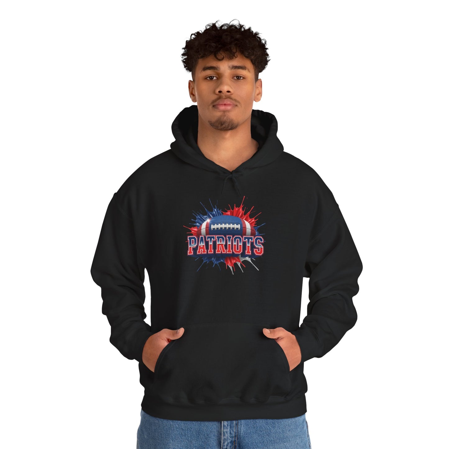 New England Football Hoodie, New England Team Hoodie, Football Gift for New England Fans, Game Day Sports Fan Apparel, Football Fan Gift