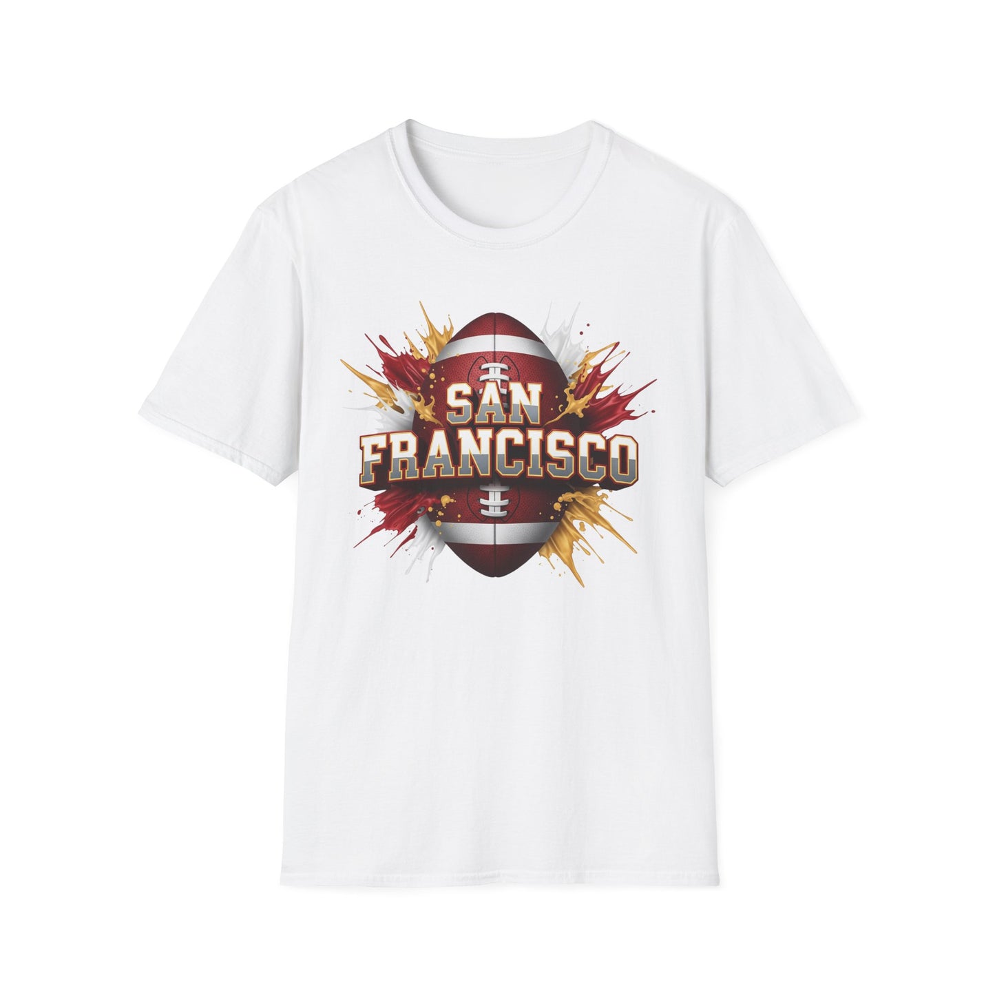 San Francisco Football Unisex T-Shirt, San Francisco Team Tee, Football Gift for San Francisco Fans, Game Day Shirt, Sports Fan Apparel