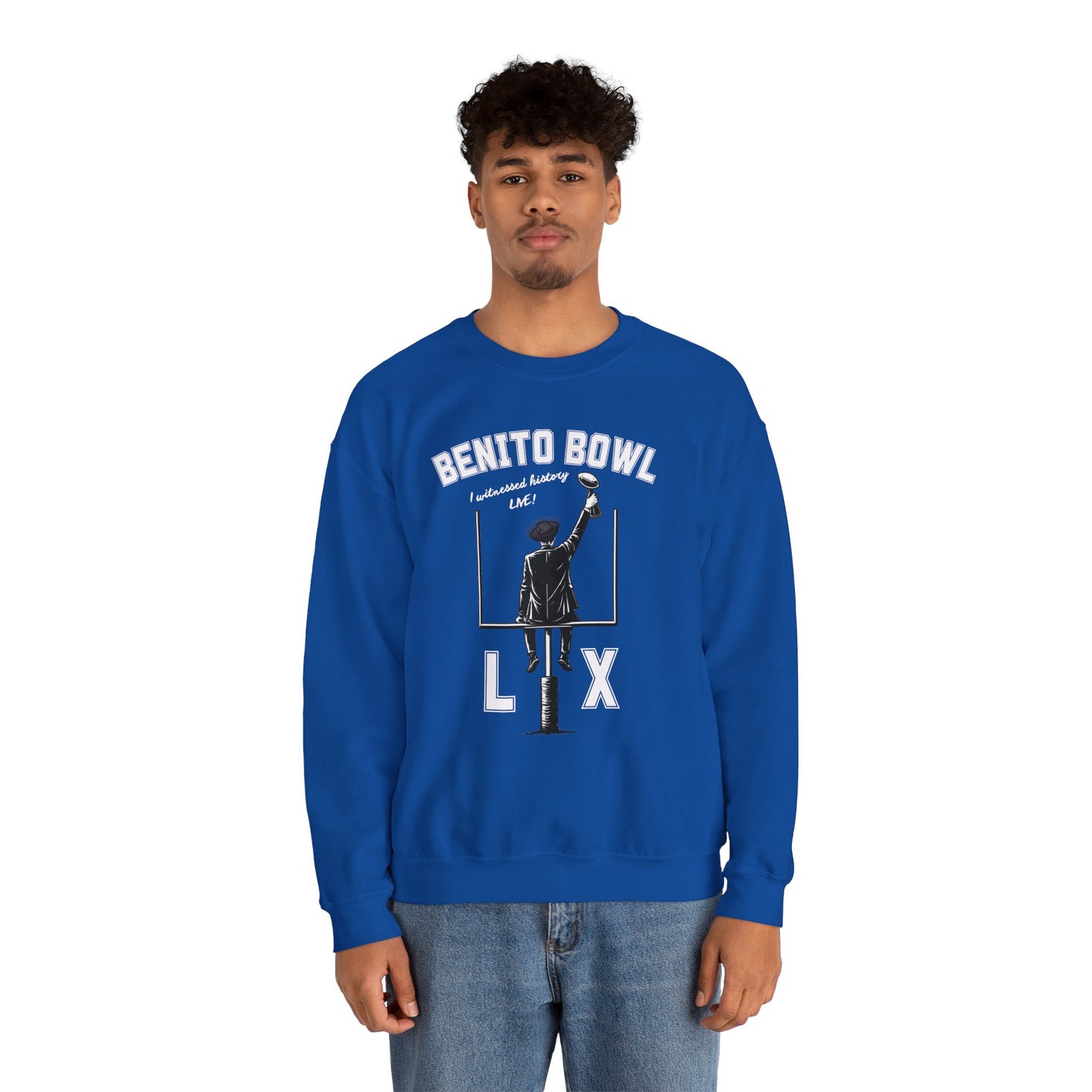 Benito Bowl LX Witnessed History Live Halftime Sweatshirt, Football Fan Gift, Benito Sweatshirt, Puerto Rico Boricua Heritage
