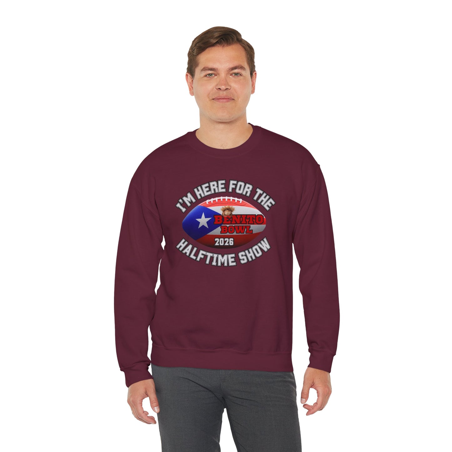 Benito Bowl Halftime 2026 Sweatshirt, Benito Bowl Shirt, Football Fan Gift, Puerto Rico Heritage Sweatshirt, Boriqua Pride Gift