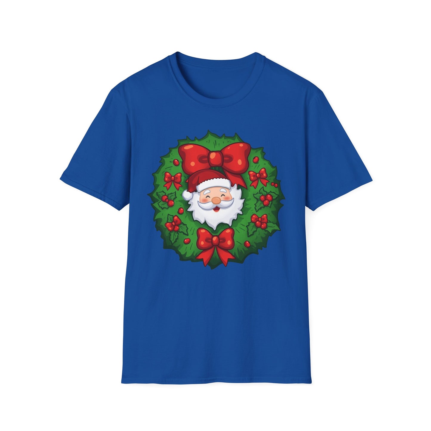 Santa Wreath Shirt, Family Christmas Shirts, Christmas T Shirt, Holiday Shirt, Cute Xmas Shirt for the family, Holiday Gift