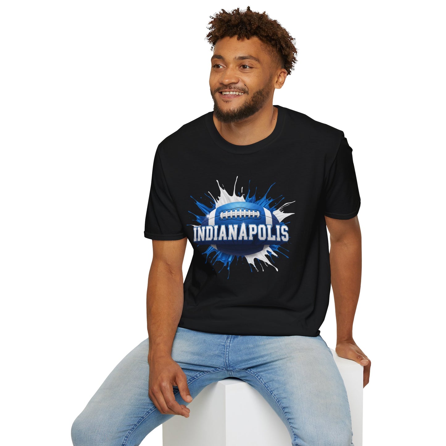 Indianapolis Football Unisex T-Shirt, Indianapolis Team Tee, Football Gift for Indianapolis Fans, Game Day Shirt, Sports Fan Apparel Tee