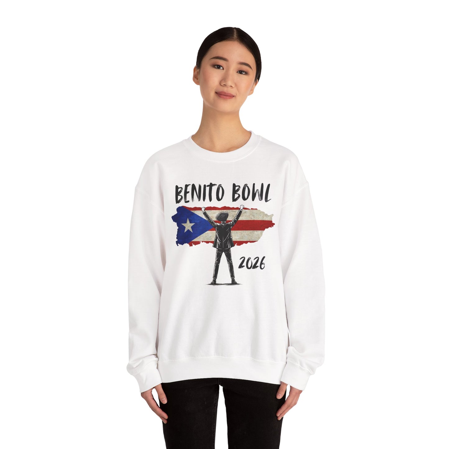 Benito Bowl 2026 PR Flag Sweatshirt, Benito Bowl, Football Fan Gift, Puerto Rico Boricua Heritage Culture Pride sweatshirt