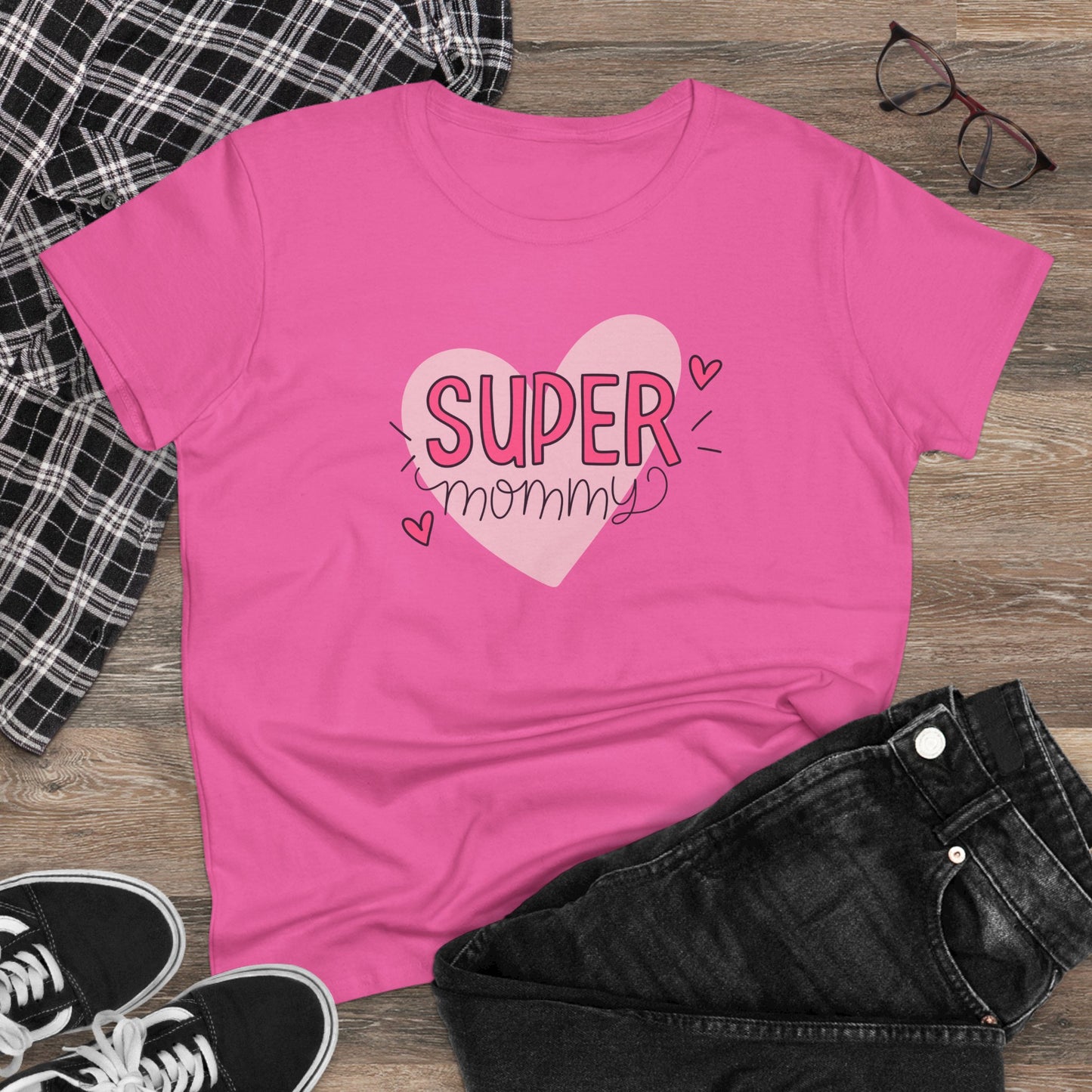 Super Mommy T-Shirt, Gift for Mom, Cute Summer Top, Mother's Day Gift, Family Gatherings, Casual Wear, Mom's Birthday, Supermom