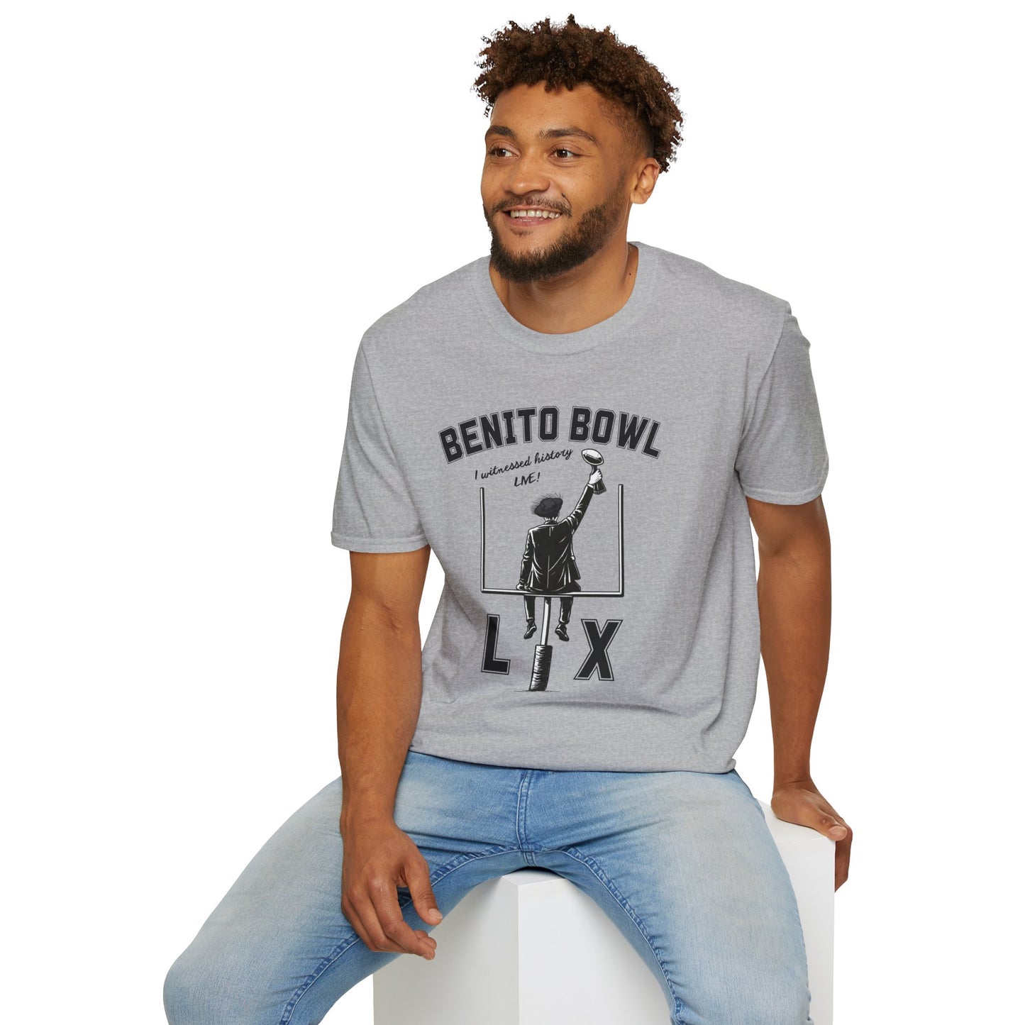 Benito Bowl LX Shirt – Witnessed History Live – Football Graphic Tee, Benito Bowl Shirt, Football Fan Gift, Puerto Rico Heritage Tee, Boricua Pride Gift