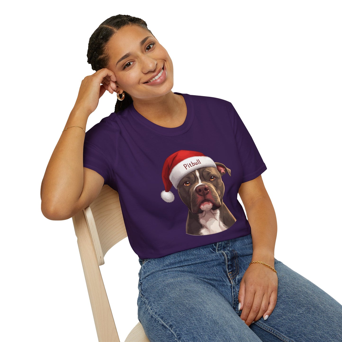 Pit Bull Terrier Dog Portrait Shirt – Pitbull Dog Lover Gift, Cute Dog Mom Tee, Dog Dad Shirt, Pet Breed Apparel