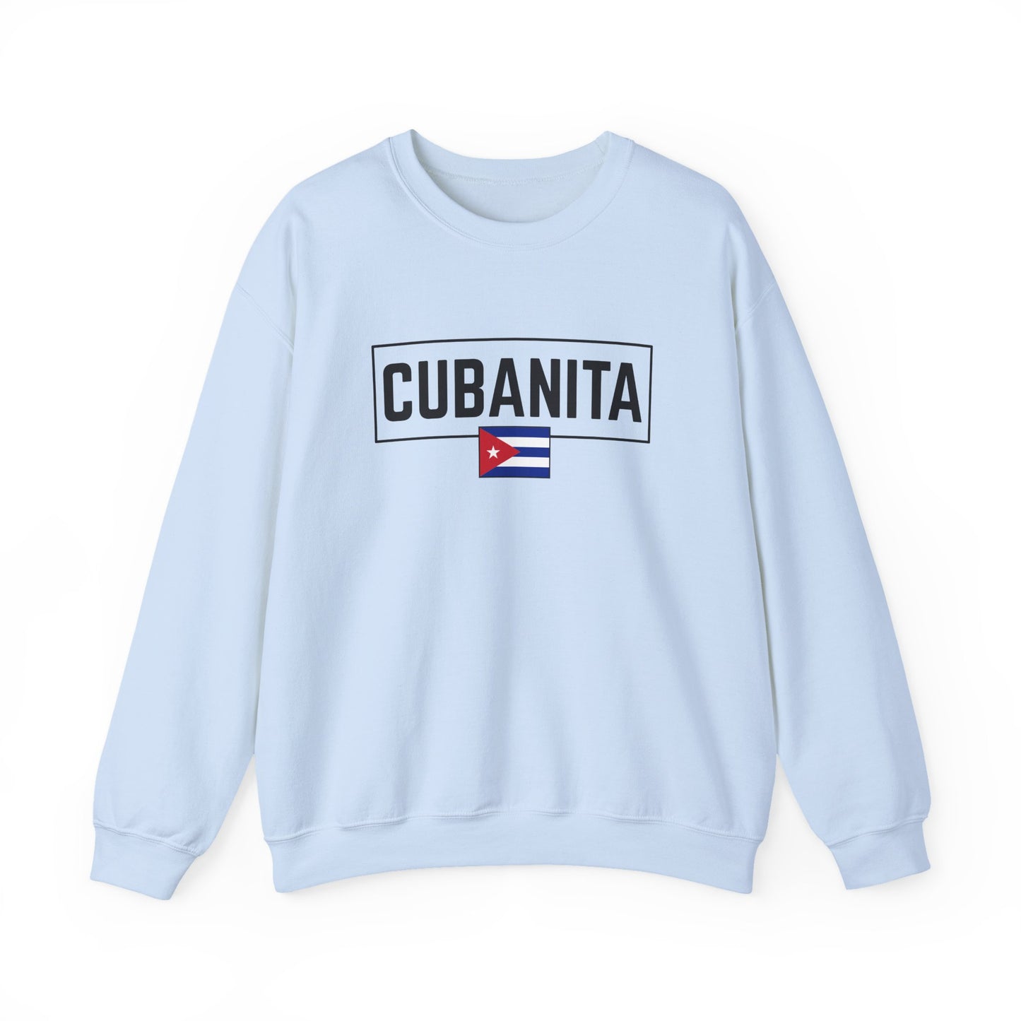CUBANITA Sweatshirt – Cuban Flag Sweatshirt for Women, Latino Pride Sweatshirt, Cuba Heritage Top, Cuban Culture Graphic Sweatshirt