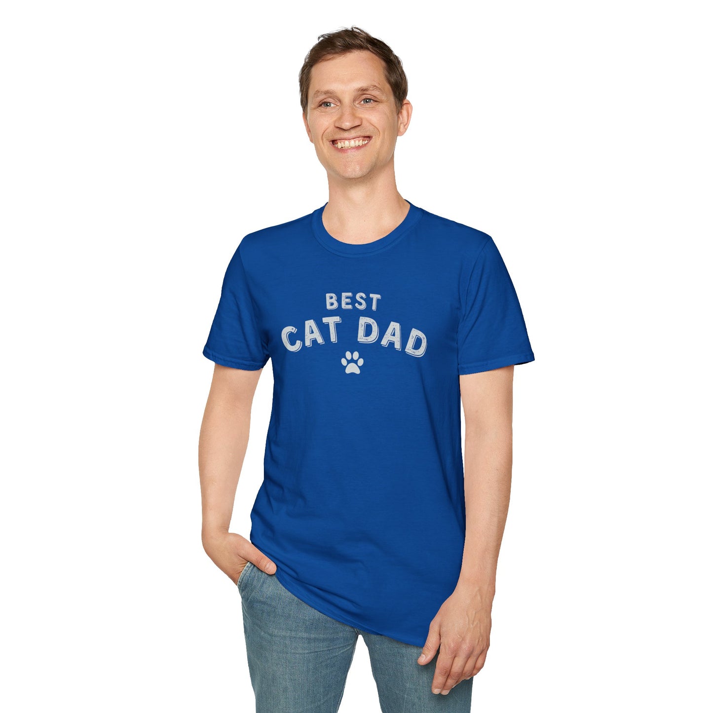 Best Cat Dad T-Shirt – Funny Cat Lover Shirt for Men, Cat Dad Gift Tee, Pet Owner Graphic Shirt